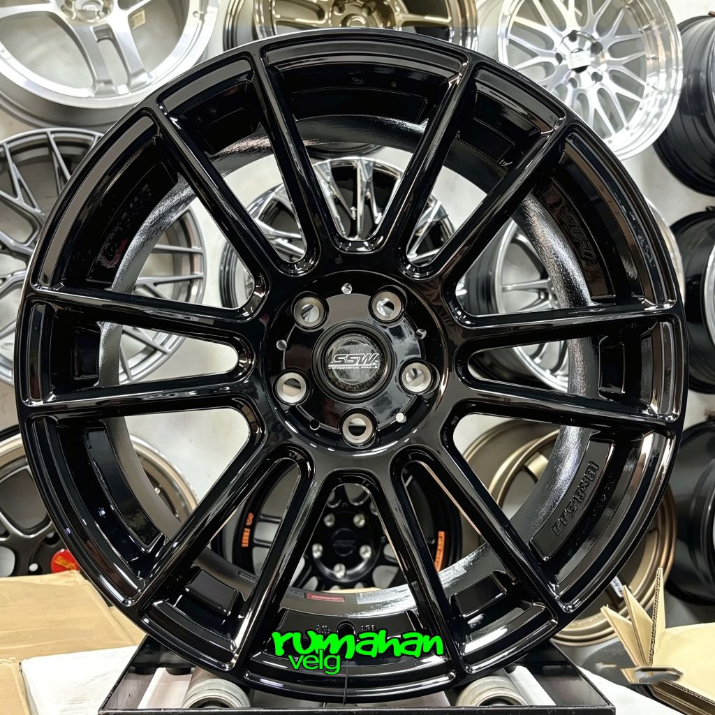 velg racing r18 S232 SSW ORIGINAL THAILAND r18 pcd 5X108 velg mobil ring 18 velg mobil jaecoo j5 Che