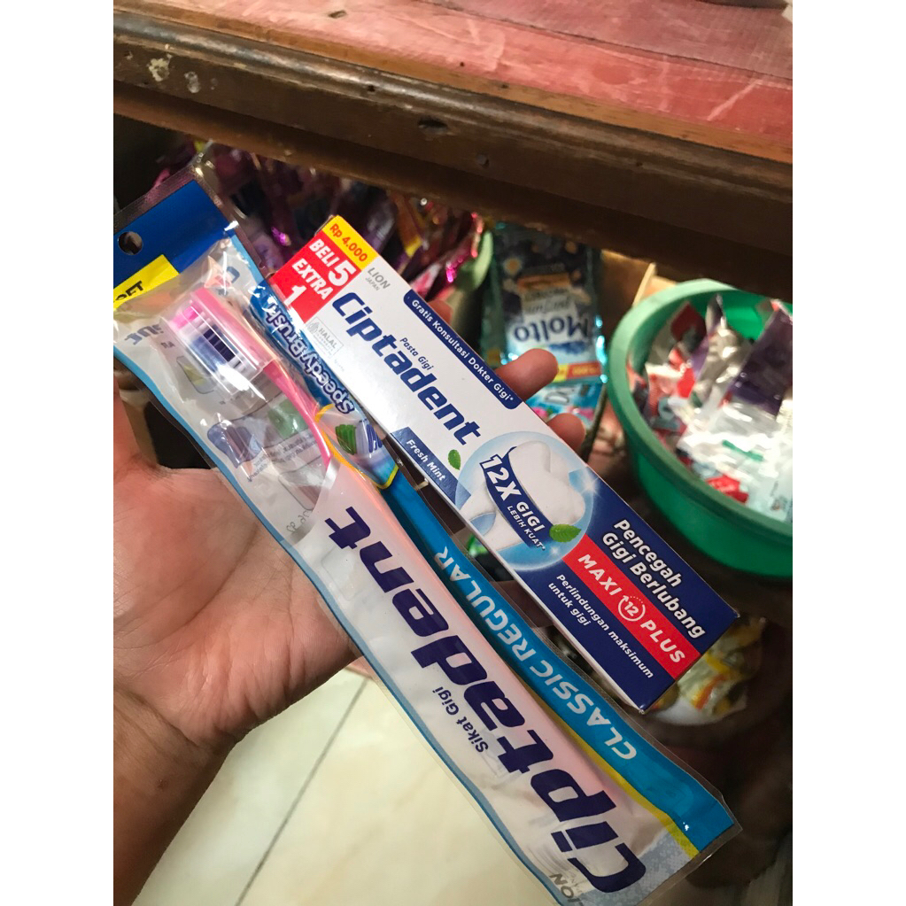 Paket Odol Pasta Gigi dan Sikat Gigi Ciptadent