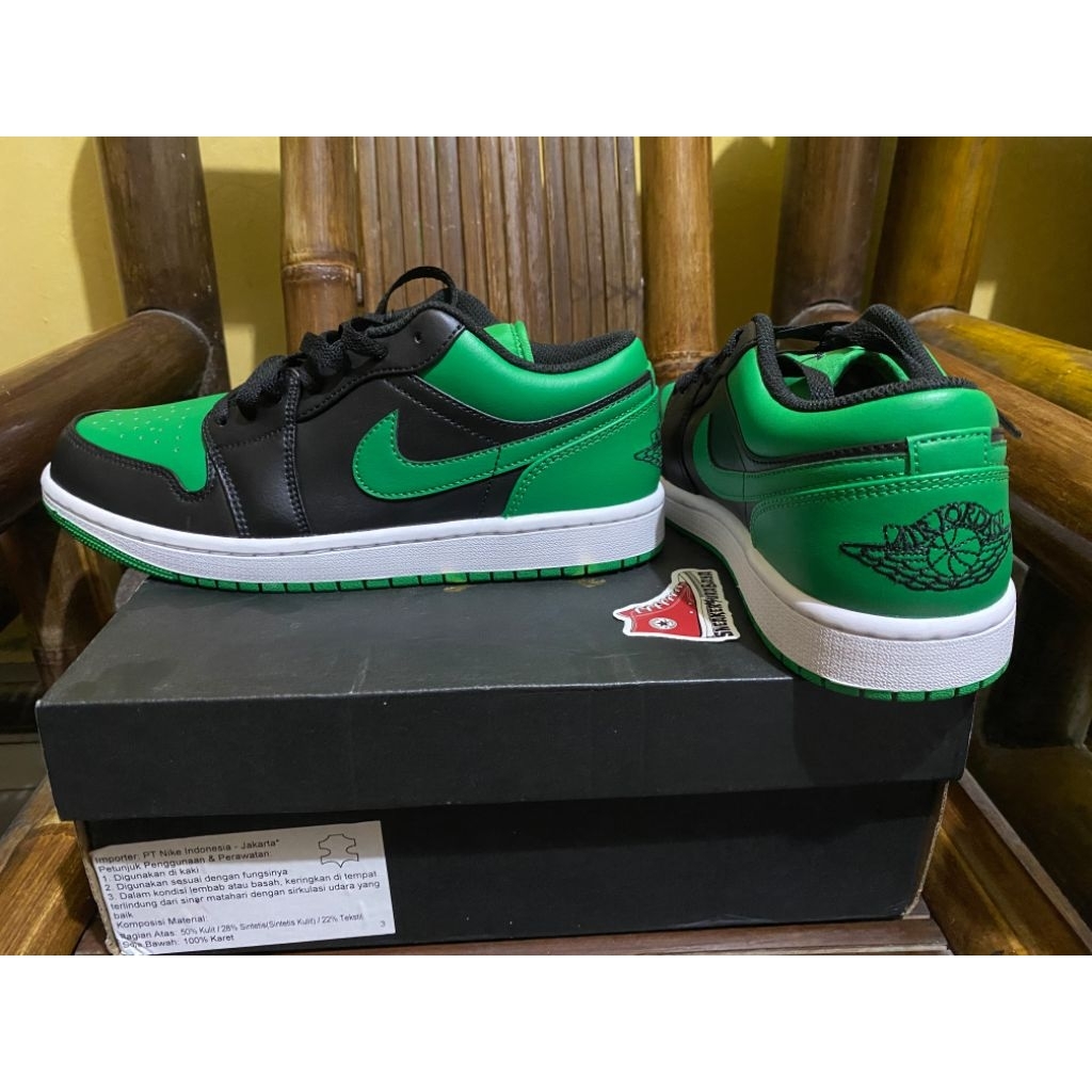 Jordan 1 low Lucky green