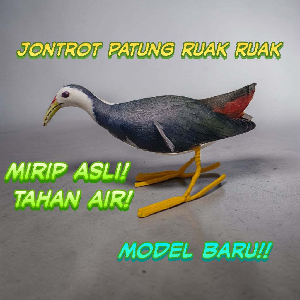 MODEL BARU JONTROT PATUNG BURUNG RUAK RUAK MIRIP ASLI