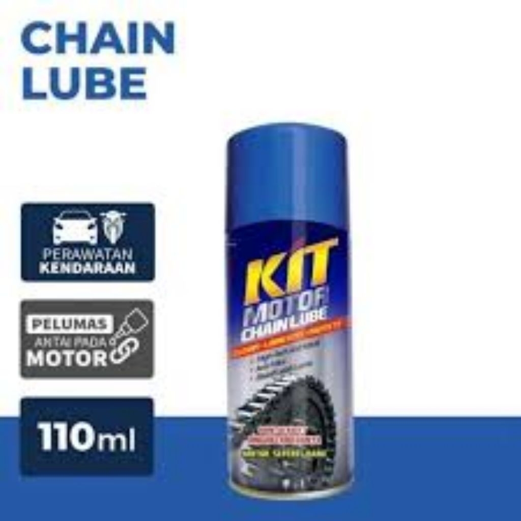 KIT MOTOR CHAINLUBE BOTOL PEMBERSIH KARAT SPRAY 110 ML