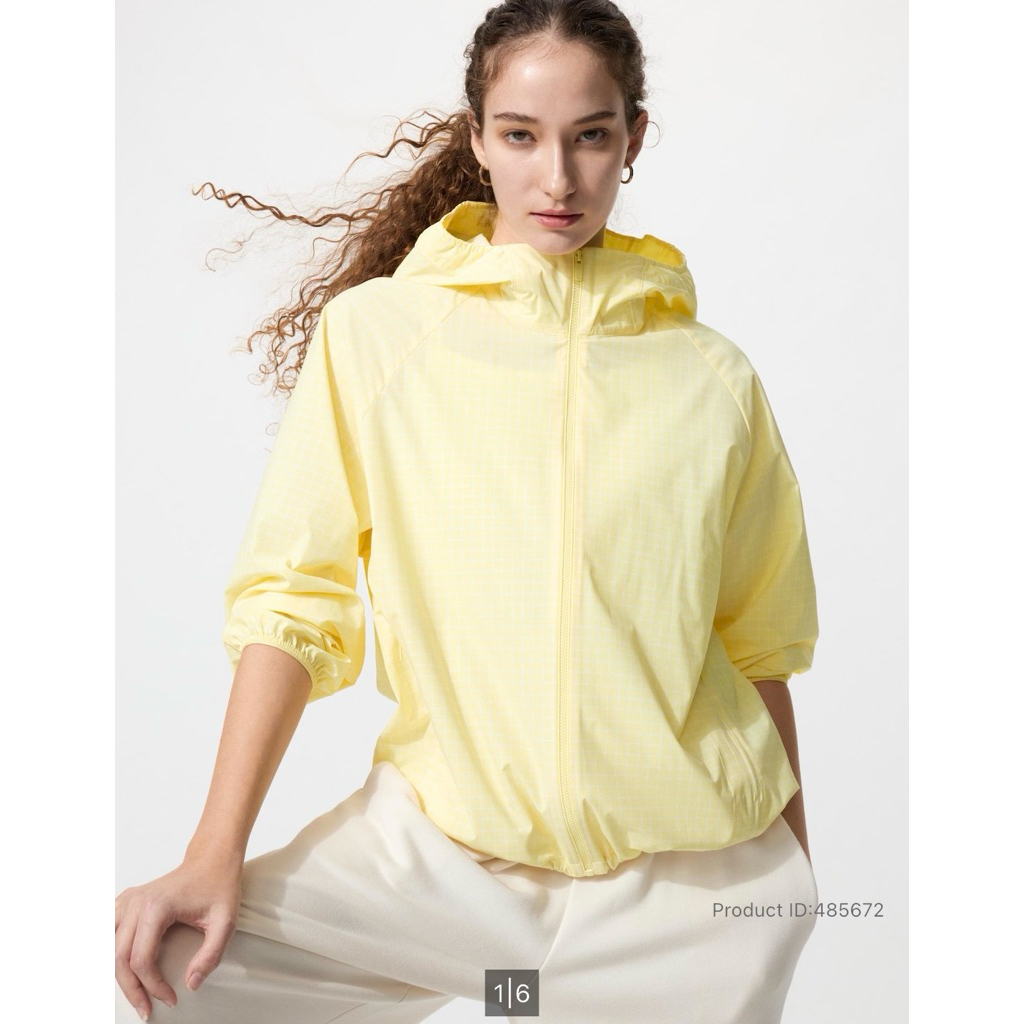 JASTIP UNIQLO Women Jacket Pocketable UV Protection Parka (Water-Repellent NANODESIGN)