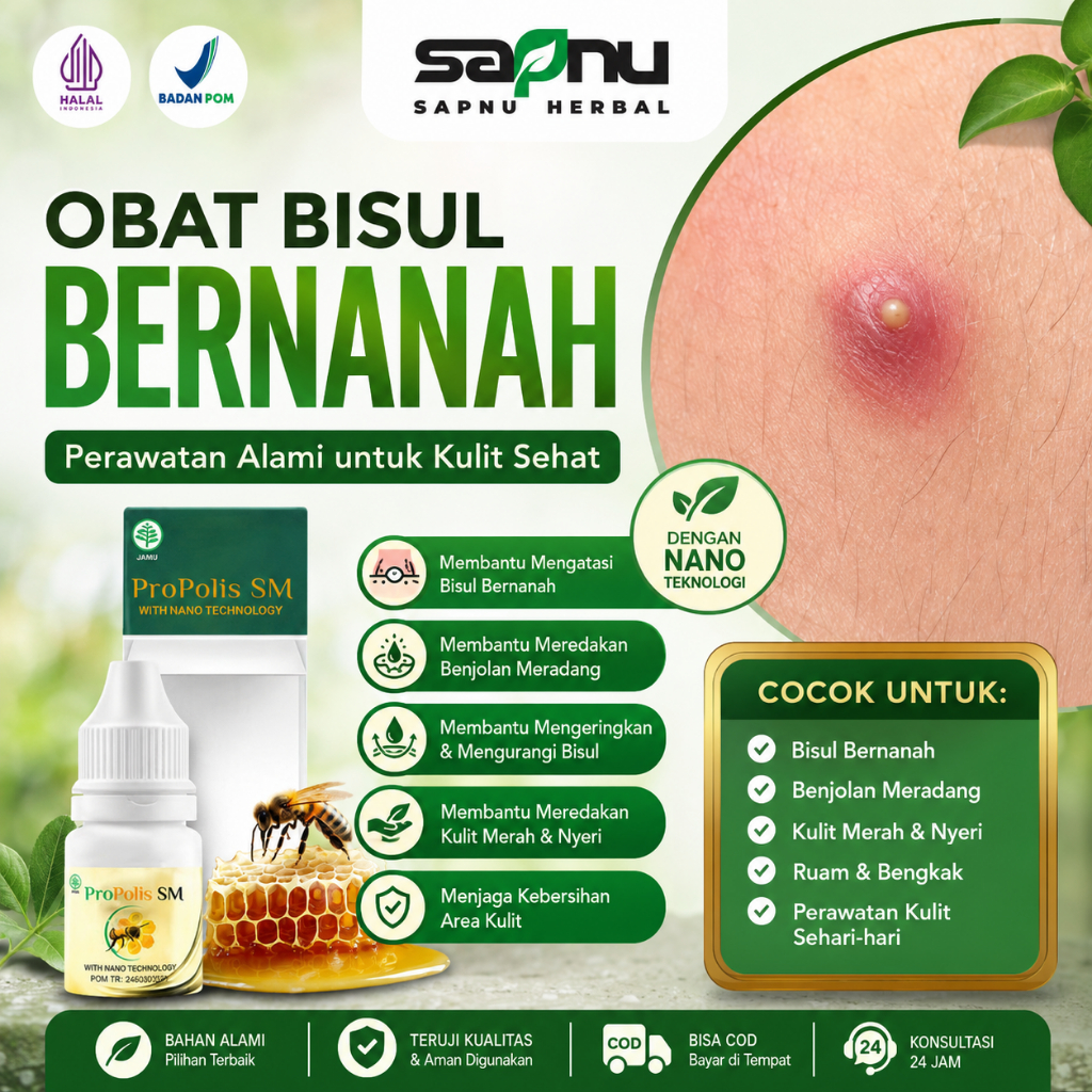 Obat Bisul, Bisul Bernanah, Bisul Di Kepala Bayi / Anak / Dewasa, Bisul di Pantat, Bisul di Tangan, 