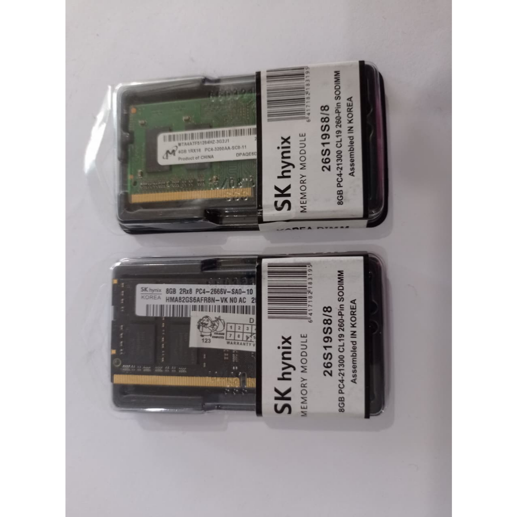 RAM DDR4 4GB 8GB LAPTOP