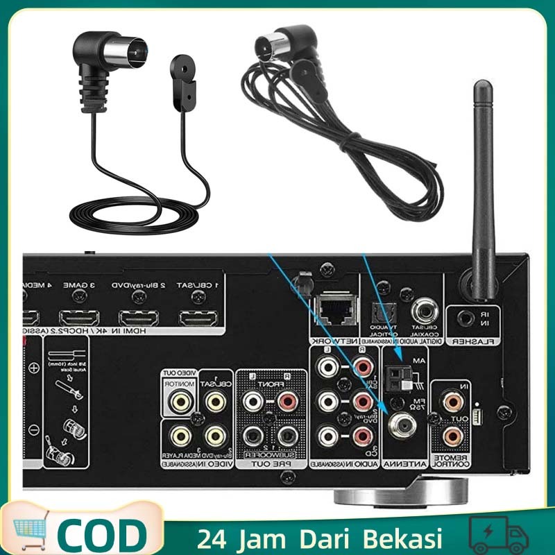 520-1710(mhz) Antena Radio Mobil Fm Jernih 1.5m Antenna Radio Fm/am  Antena Radio Fm Mobil