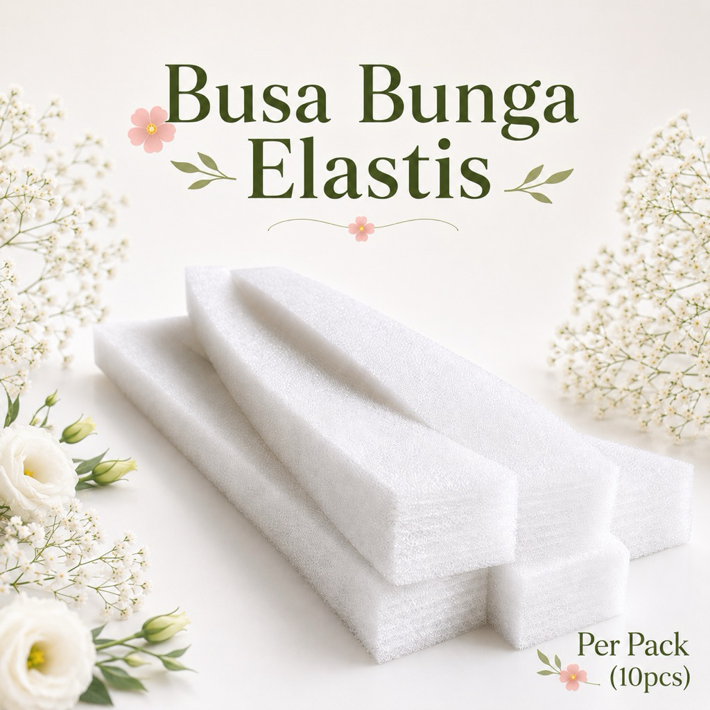 (Paket 10pcs) Busa Bunga Elastis/Busa Elastis/Busa Bunga Artificial/Busa Bunga Dekorasi