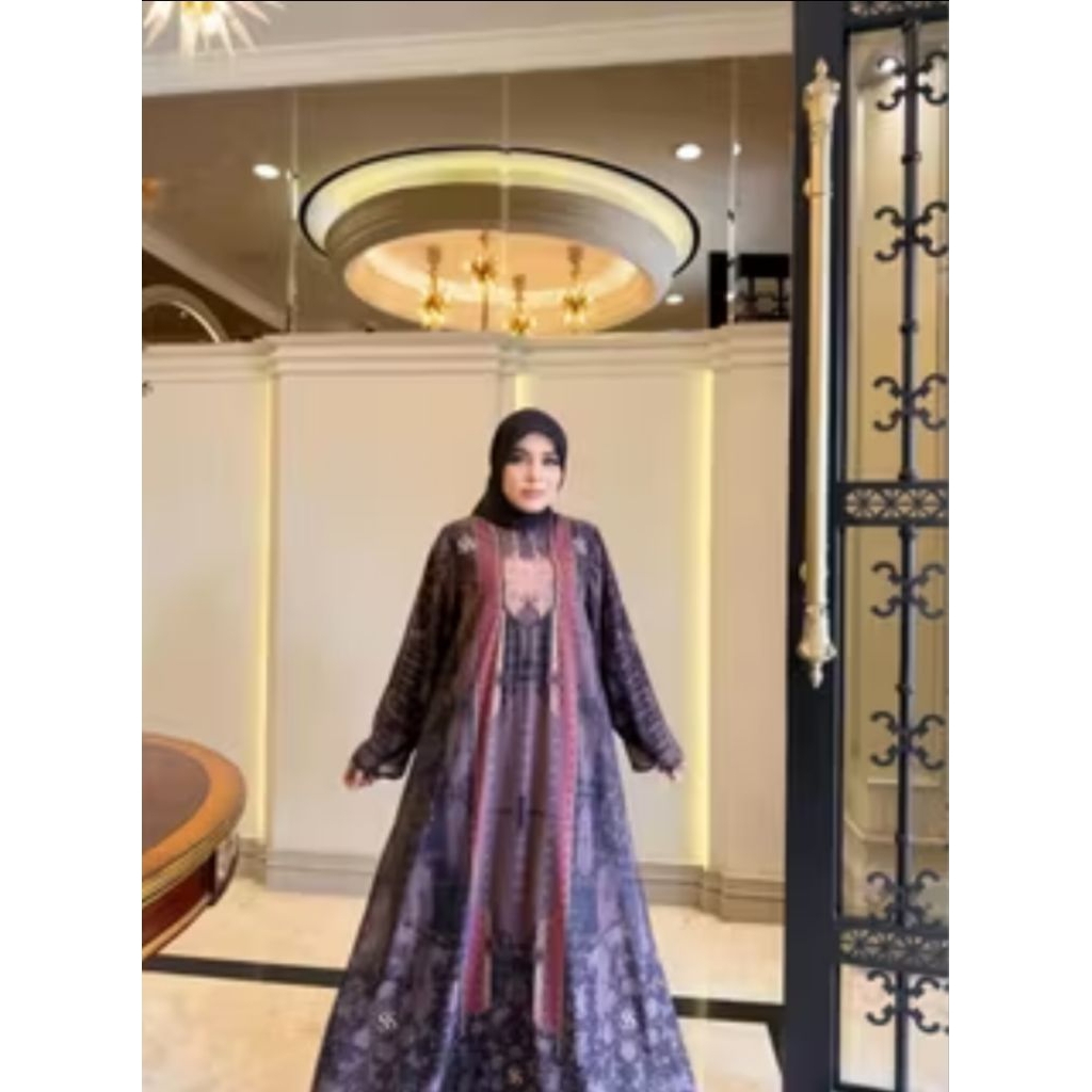 Gamis Khibban SS (Shella Sauki) Hitam