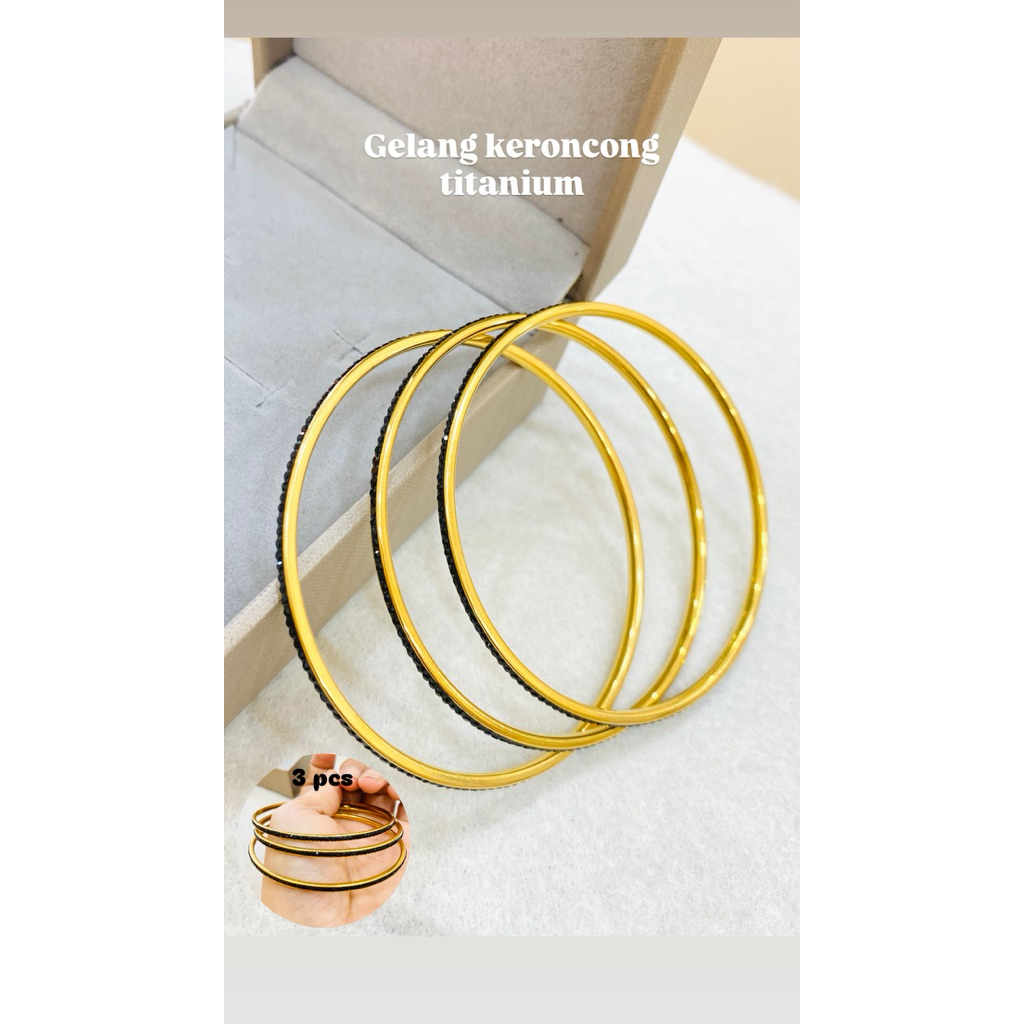 gelang keroncong titanium