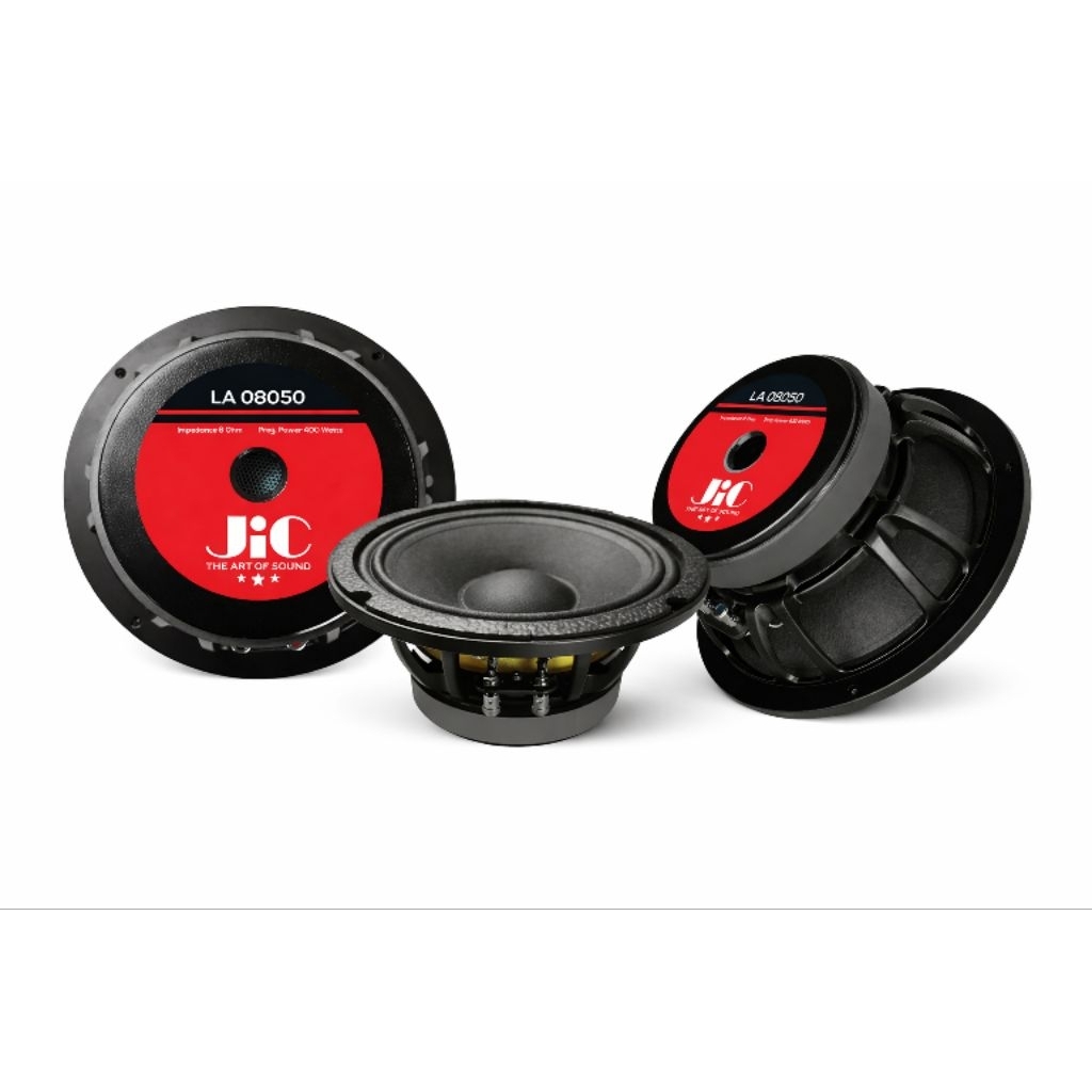 Speaker Jic LA 08050 Original 100% Sound Speaker 8 Inch Low Middle Tinggi