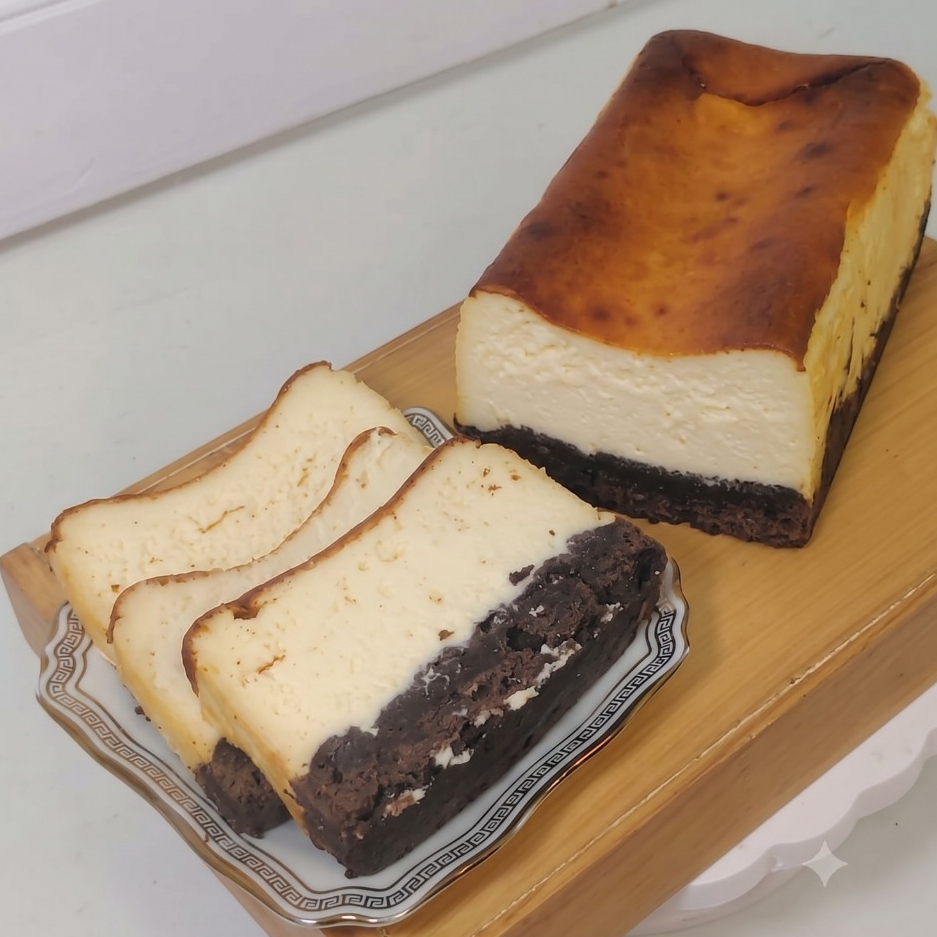 Basque brunt cheese cake 10x20 cake viran chese cake cake kotak cheese cake cake viral cake lembut c