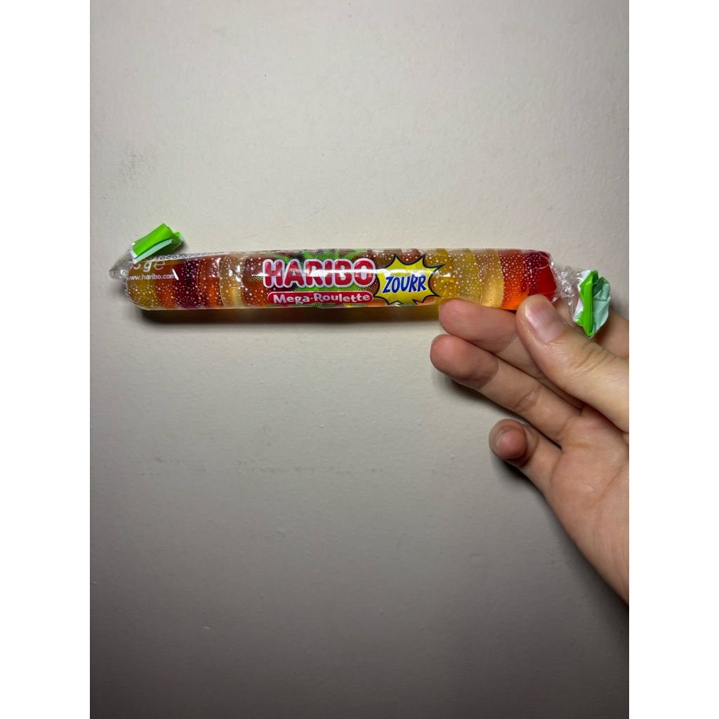 Haribo roulette zourr import taiwan, permen haribo asem