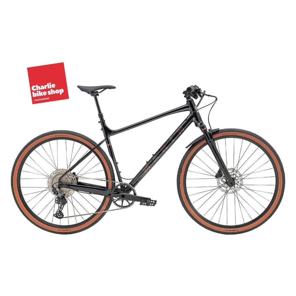 Sepeda MTB Hybrid Gravel Marin DSX FS 700c Black Orange