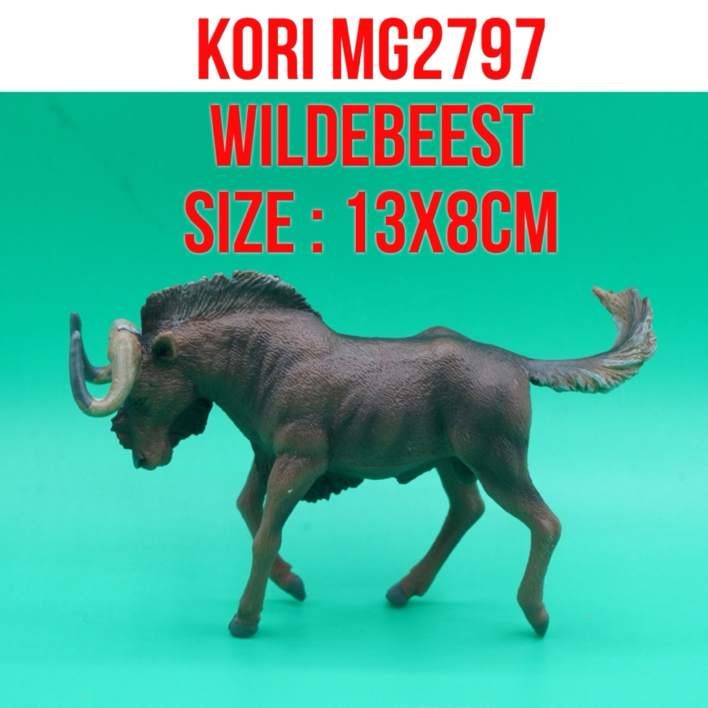 KORI MG2797 Wildebeest Gnu Connochaetes Gnou Africa Afrika | Mainan Figure Binatang Miniature Hewan 