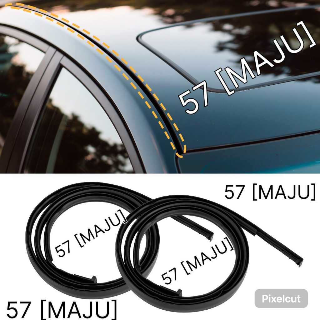 karet atap mobil /list atap mobil/karet roof /drip side/list moulding atap mobil avanza thn 2012 sam