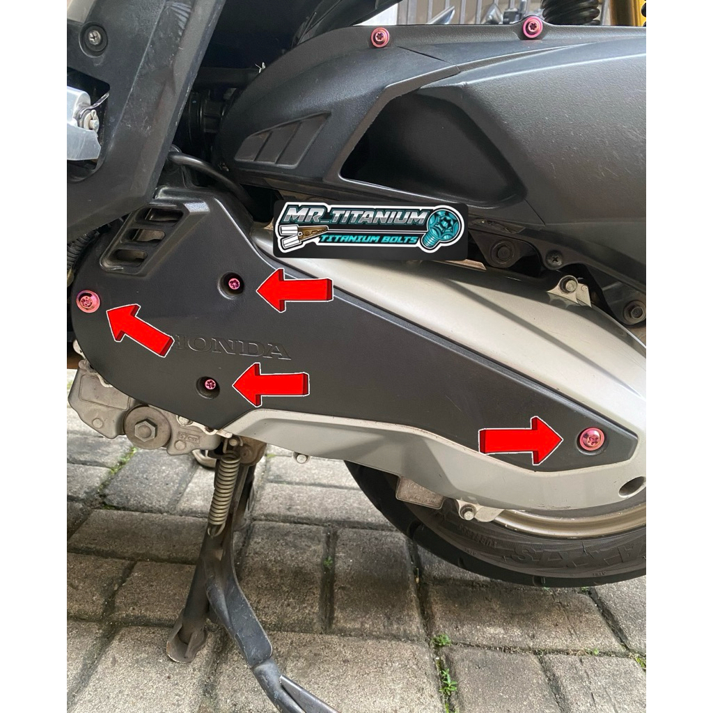 BAUT COVER CVT PCX ADV TITANIUM
