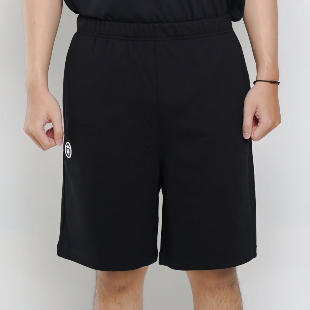Celana AAPE NOW EMBOSSED GREY BLACK SHORT PANTS 100% ORIGINAL