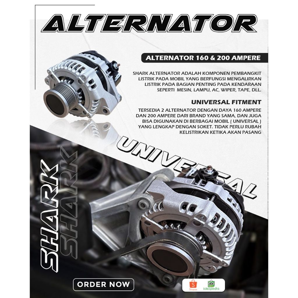 Shark Alternator (Dinamo Ampere mobil)