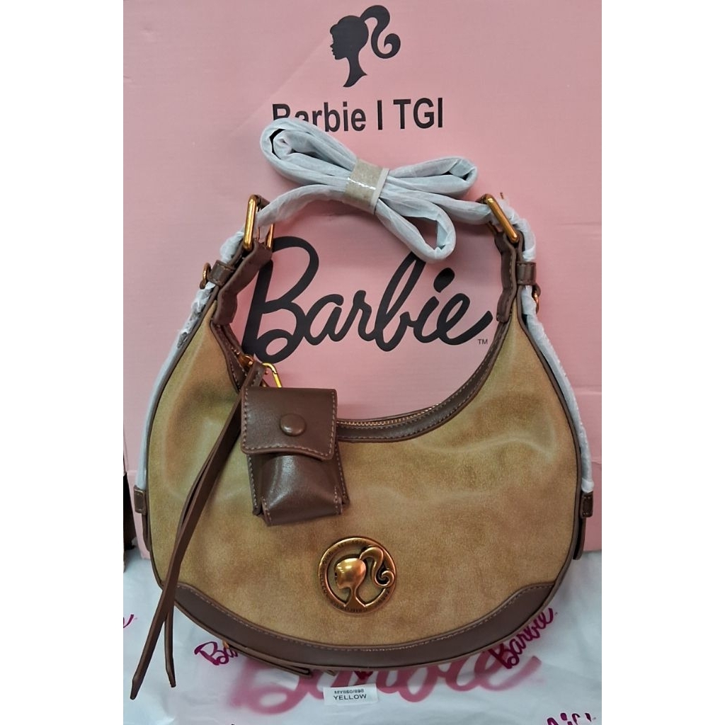 tas brand barbie sabit dua warna model baru
