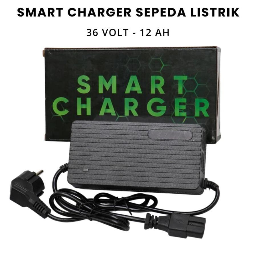 CHARGER 36 V - 12 AH SEPEDA LISTRIK MOTOR LISTRIK 48 V - 12 AH ADAPTOR CAS BATERAI