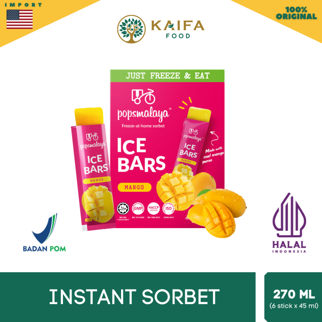 Pops Malaya Ice Sorbet - Es Sorbet rasa buah