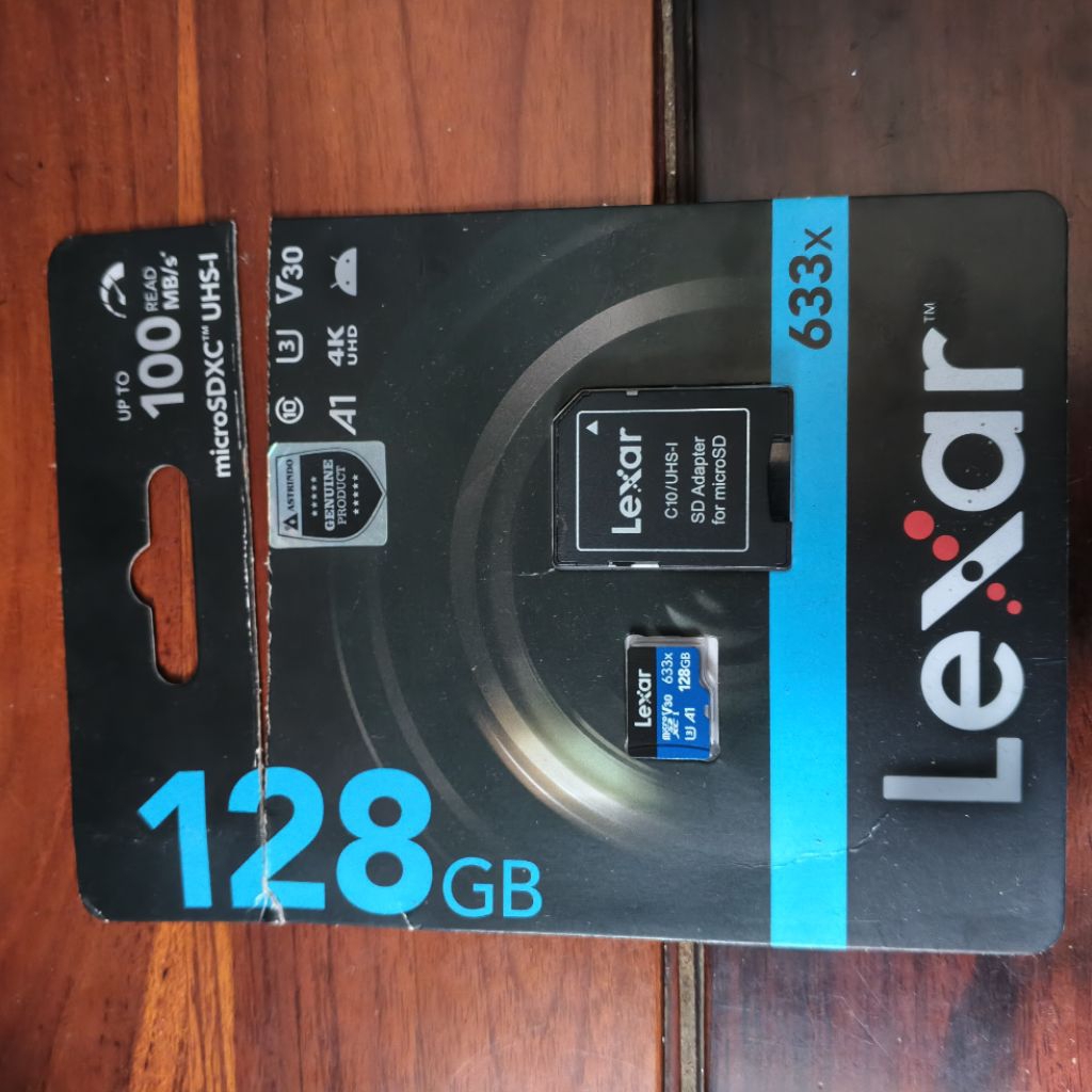 MicroSD Lexar 128GB + Adapter