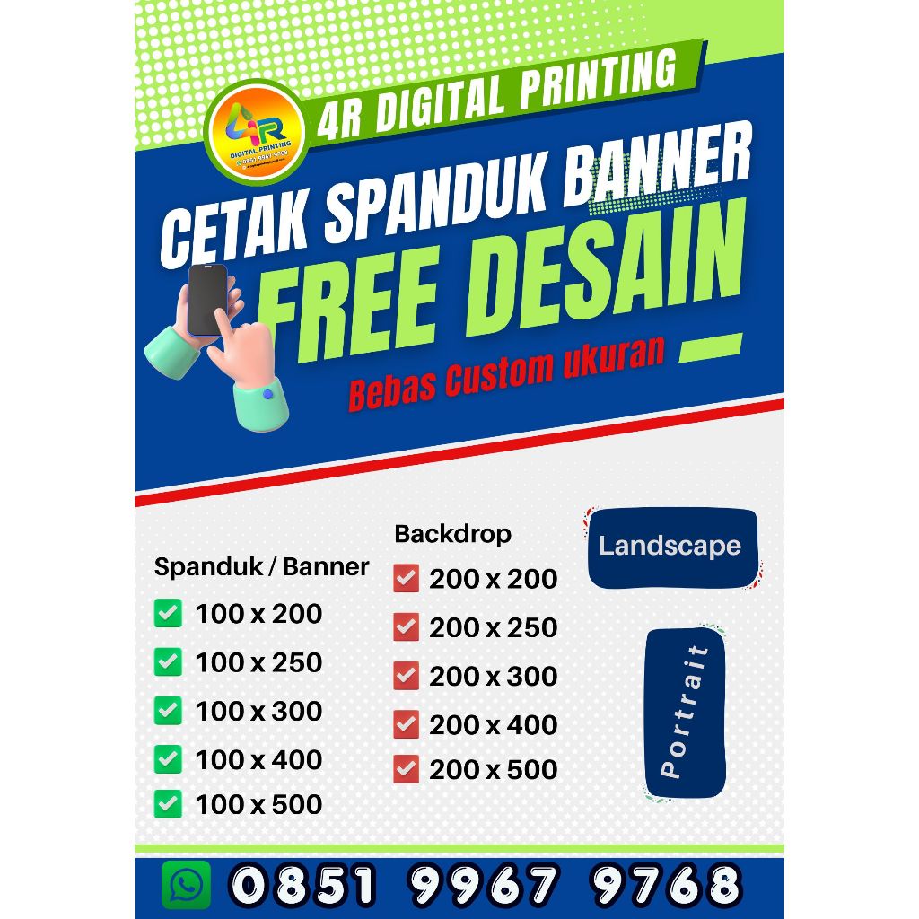 Spanduk, Banner, Backdrop Bahan flexi 280
