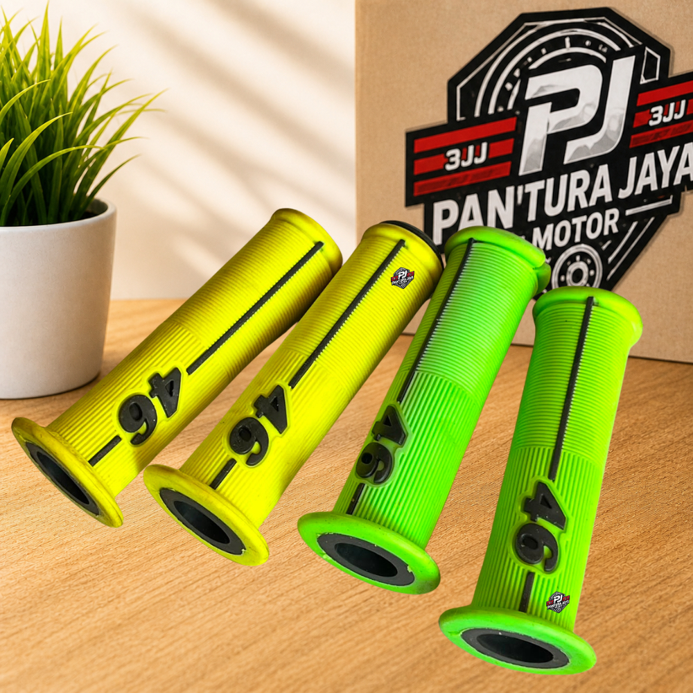 HANDGRIP SEPEDAMOTOR KARET DBS MODEL VALENTINO ROSSI 46 HANDFAT PREMIUM STYLISH