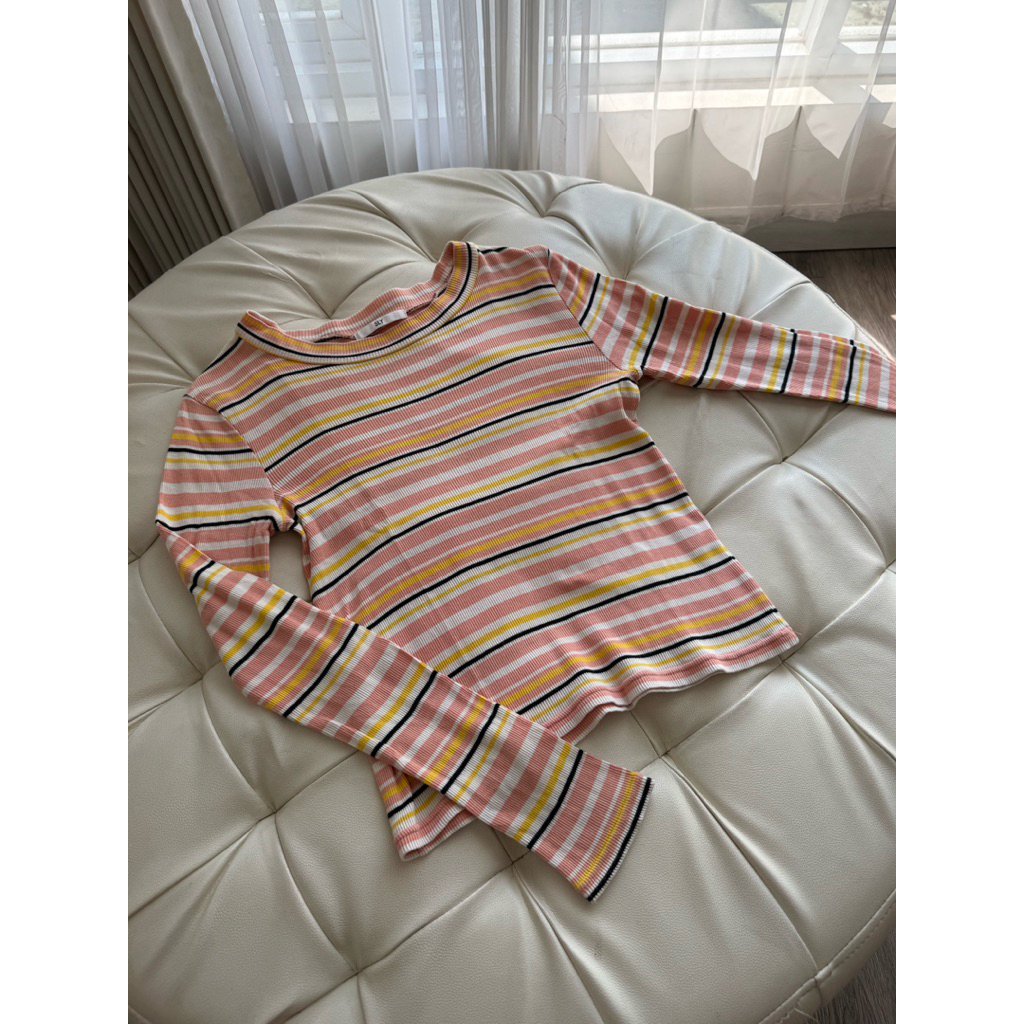 sly stripe pastel top