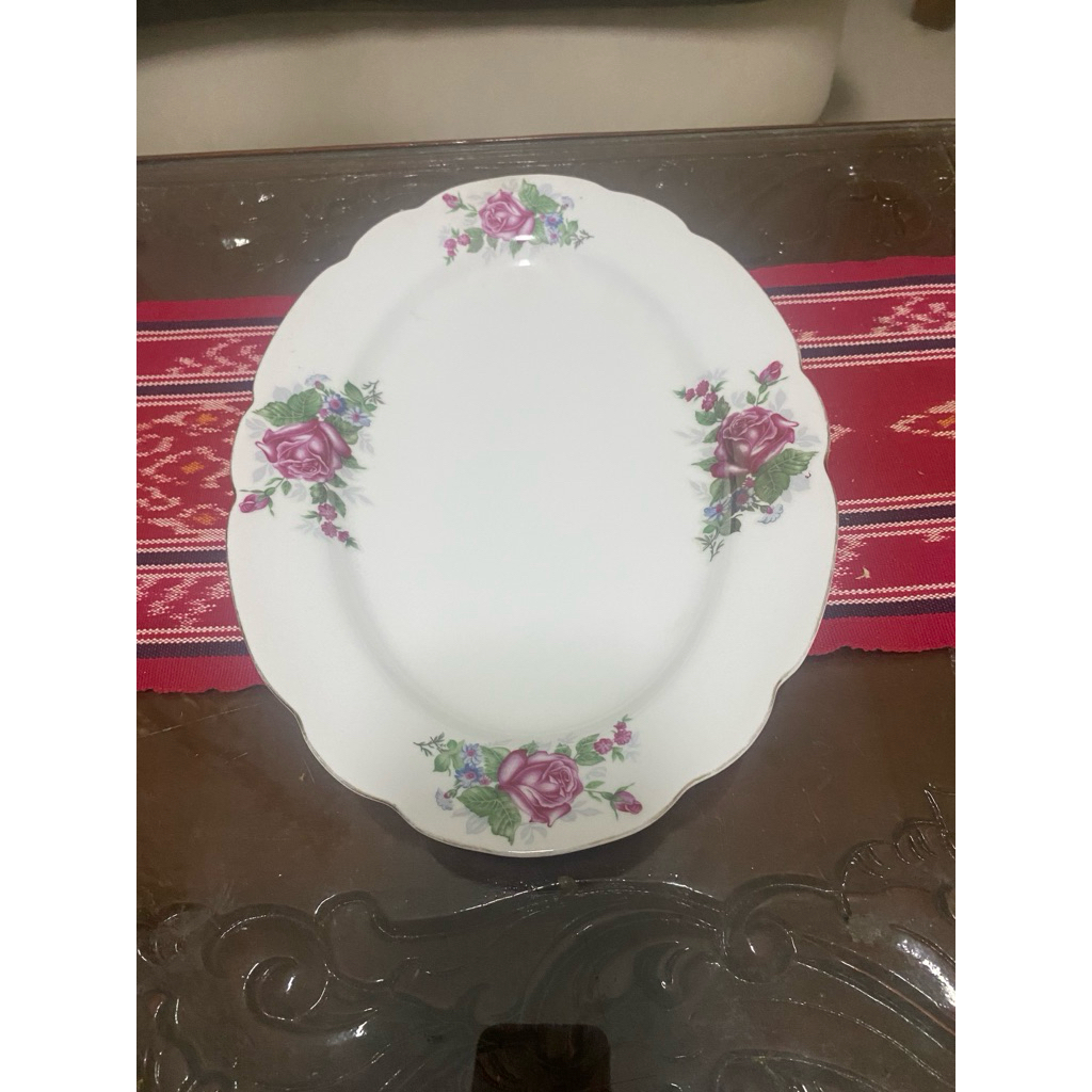 Lodor / Piring Saji Oval lawas