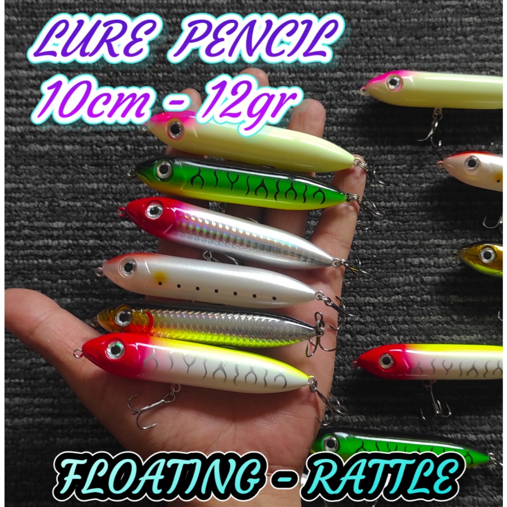 WTD PENCIL 10CM 12GR UMPAN MANCING CASTING UMPAN CASTING MINNOW WTD PENCIL