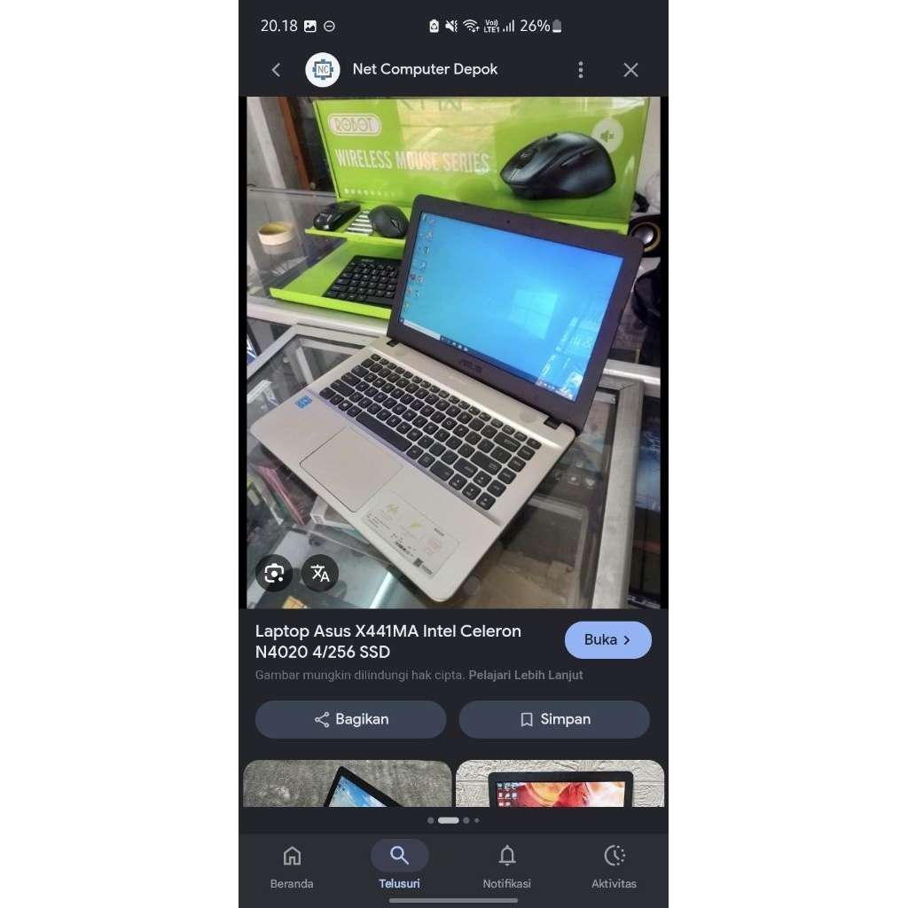laptop bekas axus laptop likenew mulus dan lengkap