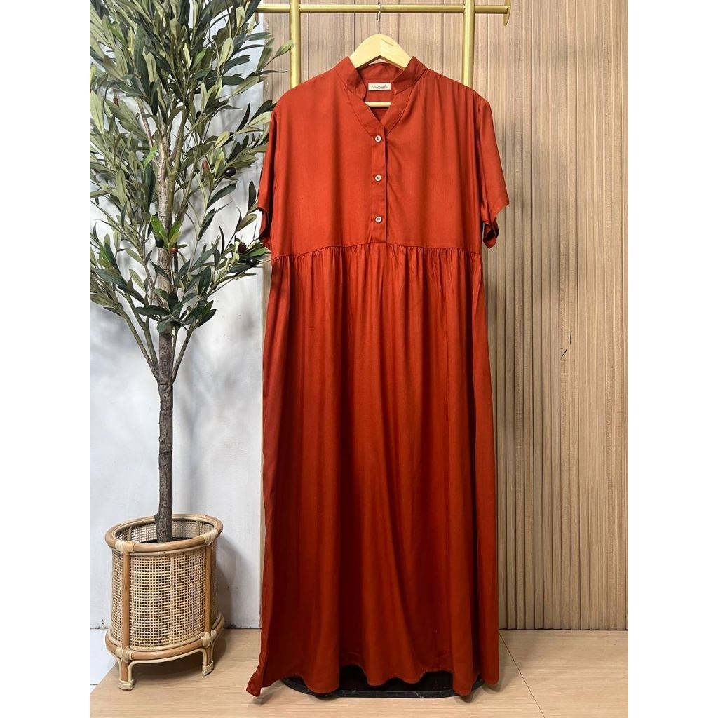 DASTER MAHIRA POLOS LENGAN PENDEK | Teracotta