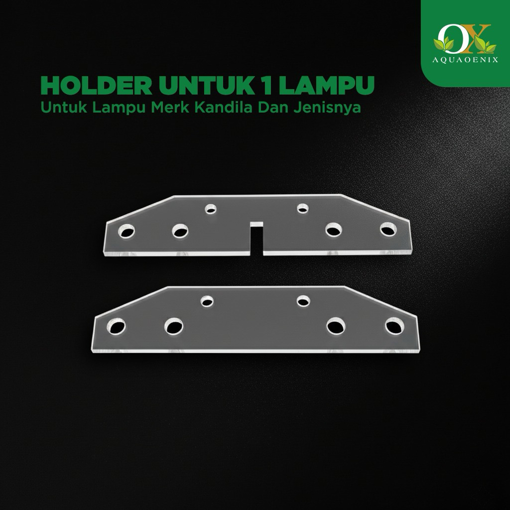 holder akrilik conector pengait penghubung cover/cap lampu kandila lampu aquarium