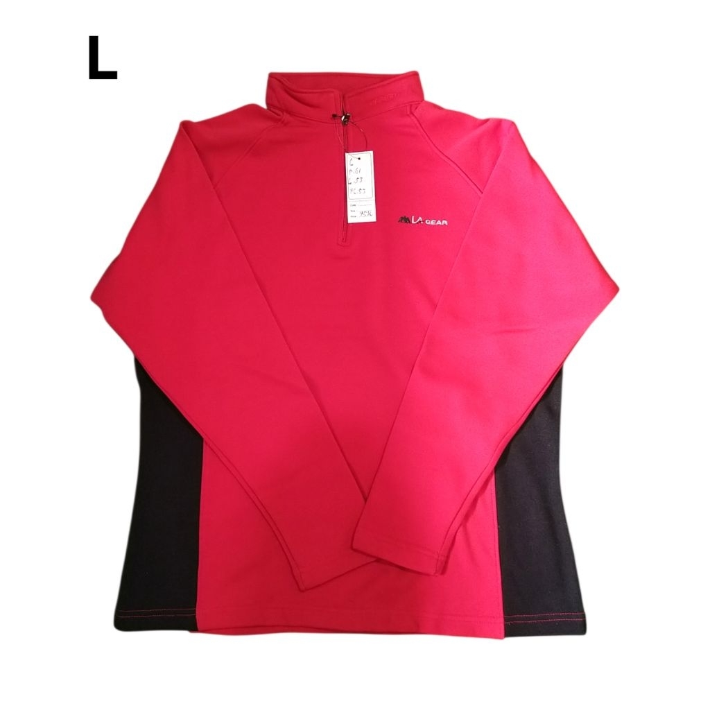 Gear size L baselayer outdoor second inner pollar tebal kaos gunung bekas baju half zip sweater pola