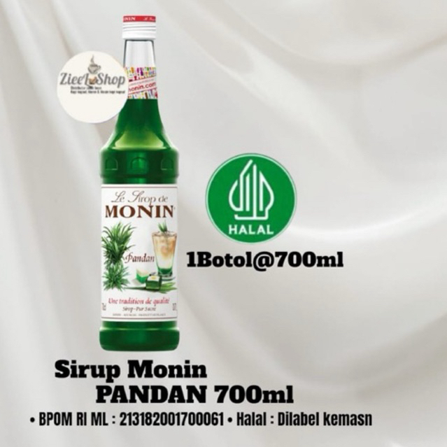 Sirup Monin Pandan 700cl- Monin Sirup Pandan 700ml