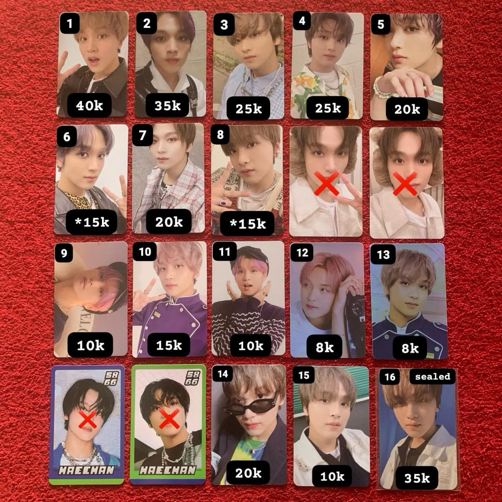 (cek desc & slide 2) pc photocard official haechan nct u dream 127 superhuman hello future hot sauce
