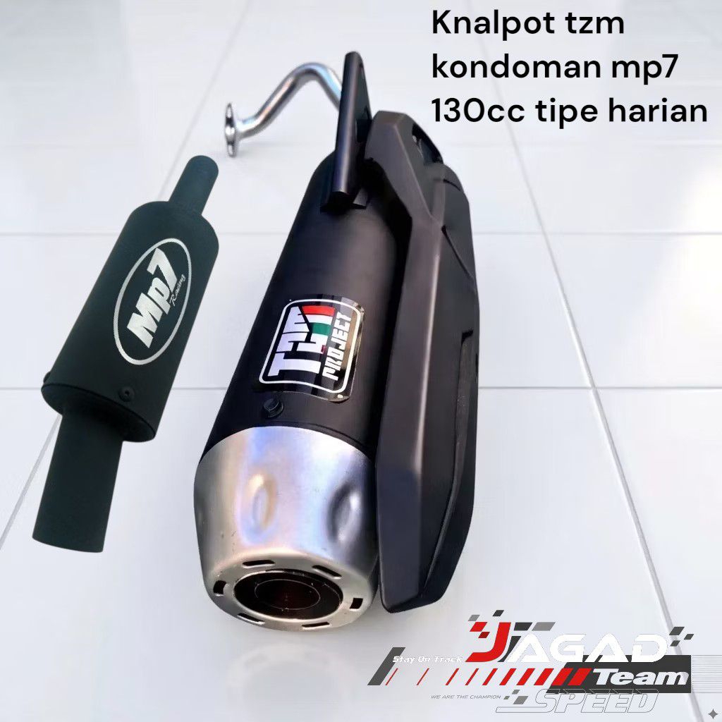 KNALPOT KONDOMAN MP7 REGULASI TZM ALL MOTOR HONDA BEAT INLET 28 OUT PUT 32 TIPE HARIAN CC130