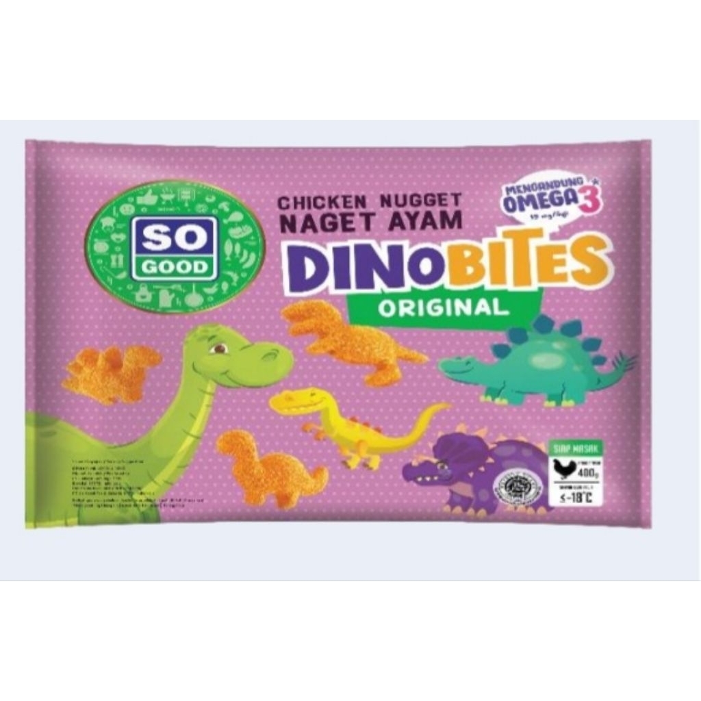 So Good Chicken Nugget Dinobites Original 400gr | So Good Chicken Nugget Alfabet Original 400gr