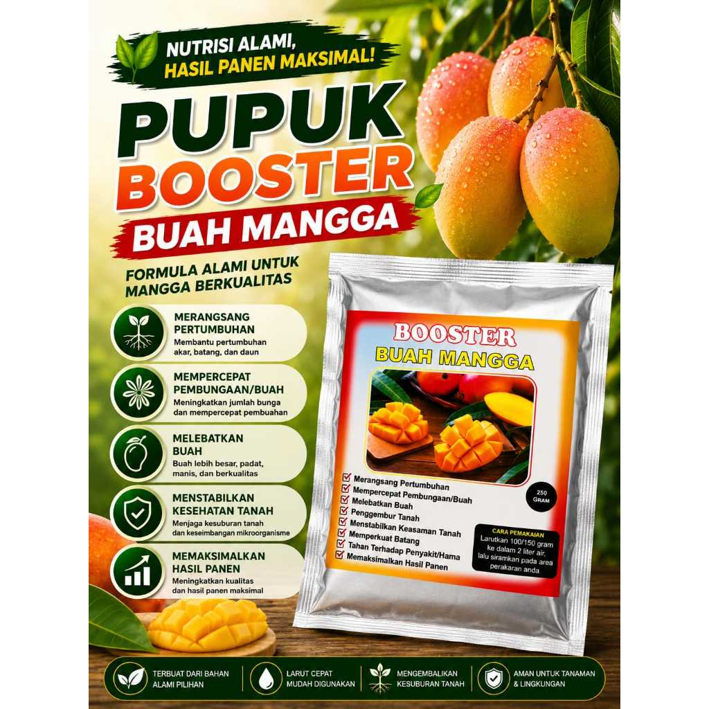Pupuk Organik Buah Mangga Booster Melebatkan Buah Mangga
