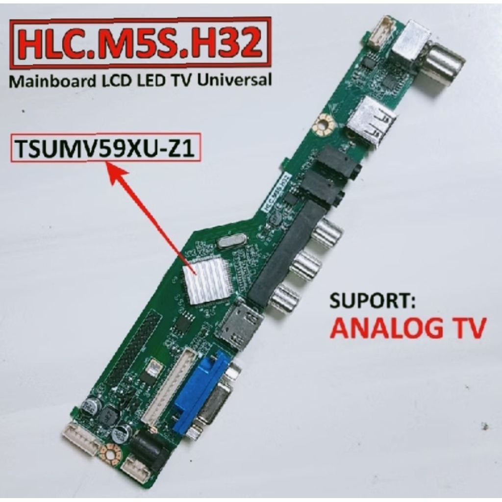 HLC.M5S.H32  China Cina Mainboard Universal LCD LED TV ANALOG WEYON
