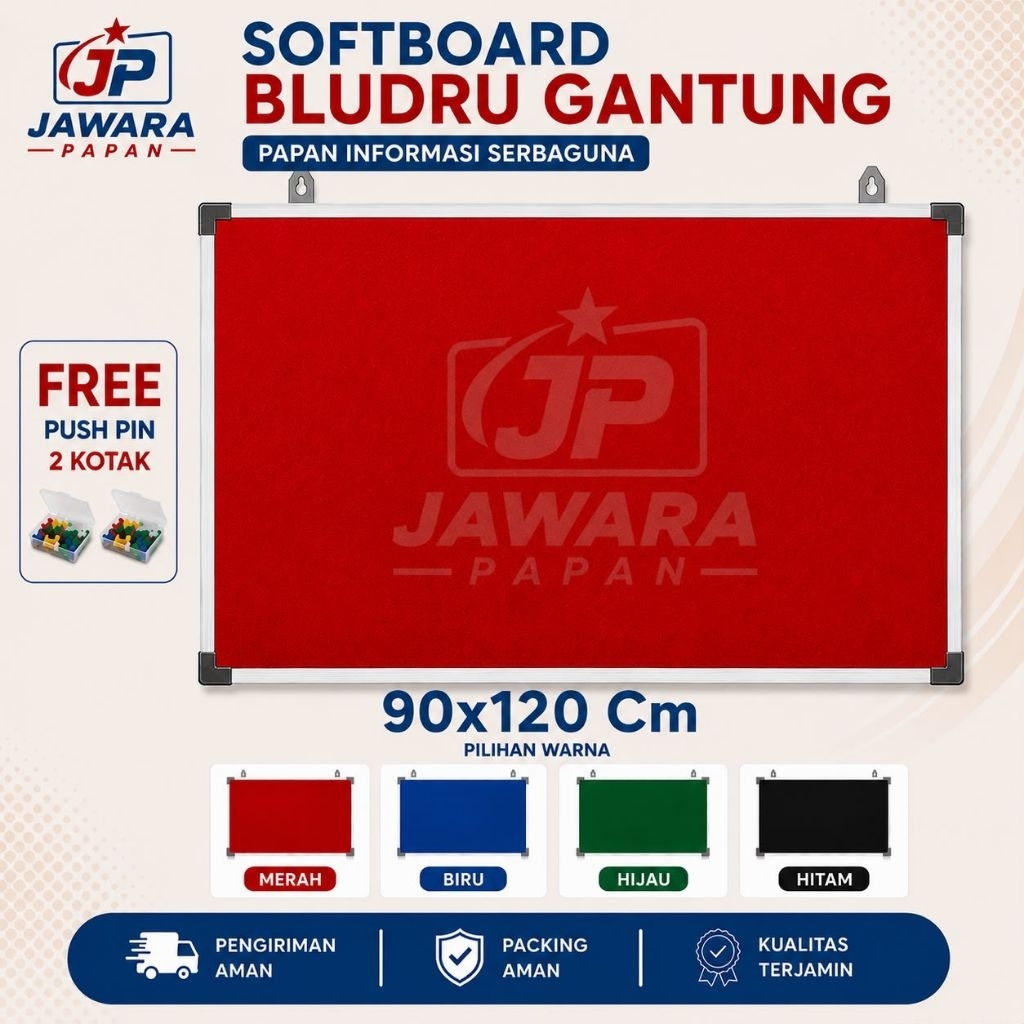 JAWARA Softboard soft board / Corkboard Cork board Gantung 90x120 Cm