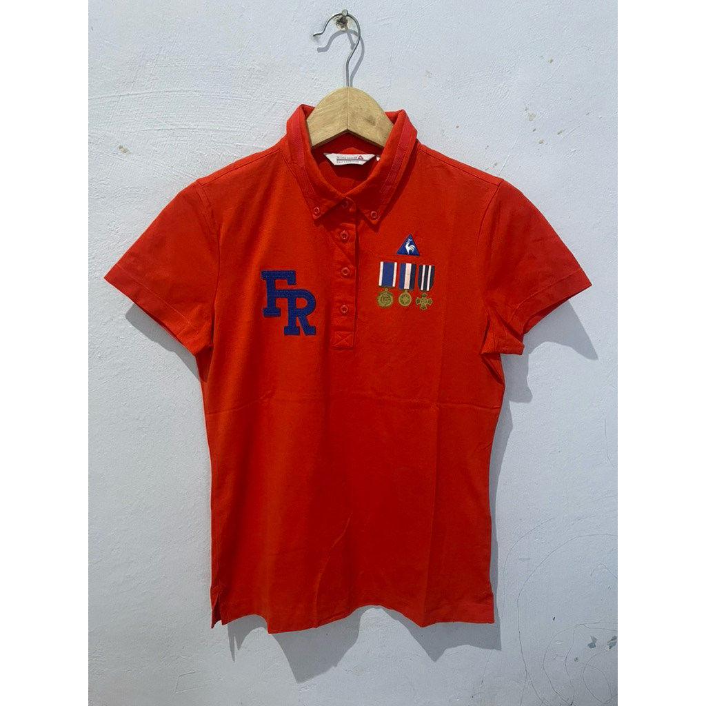 Kaos Kerah Cewek Lecoq Sportif Original Second