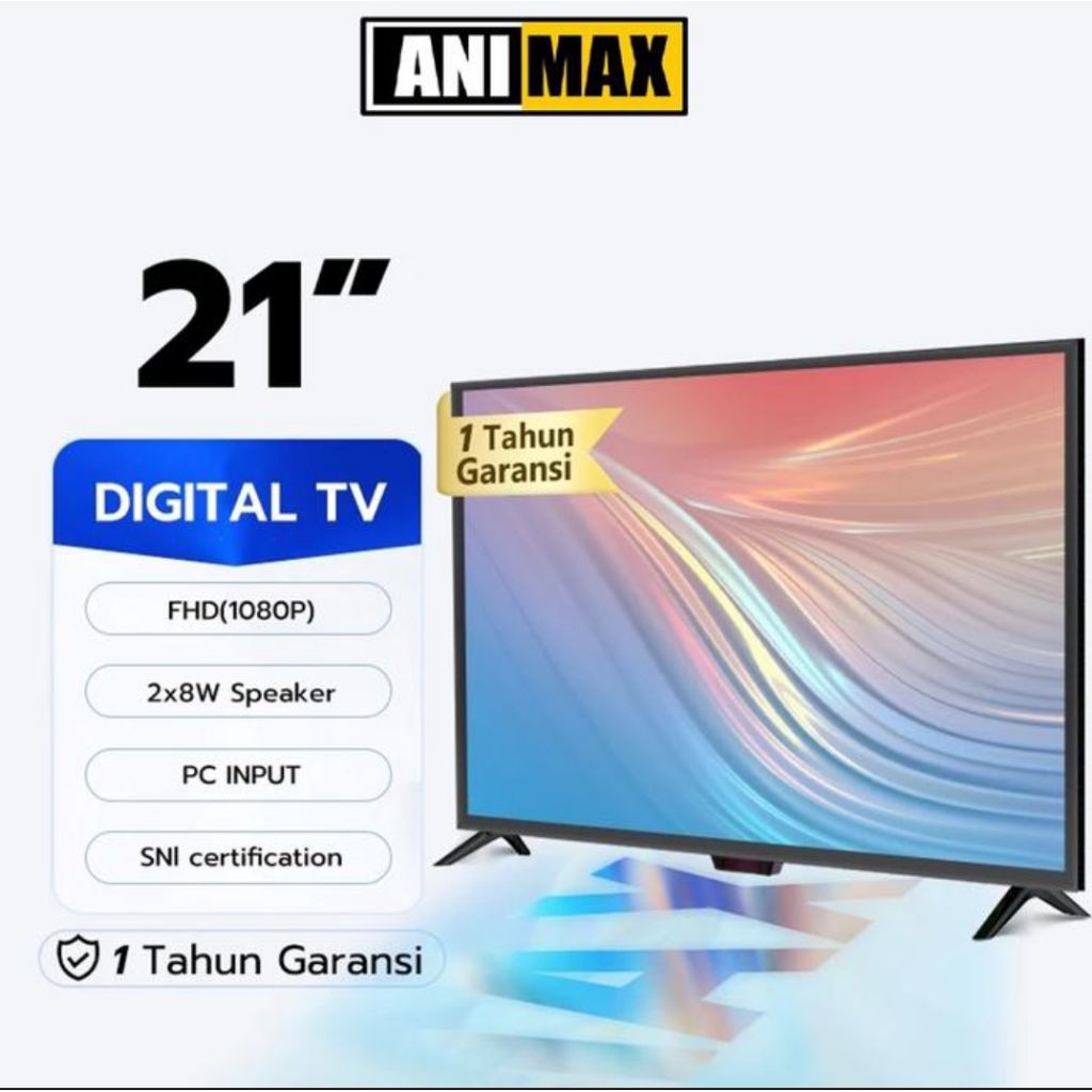 ANIMAX TV Digital LED 21 inch HD TV Digital Murah