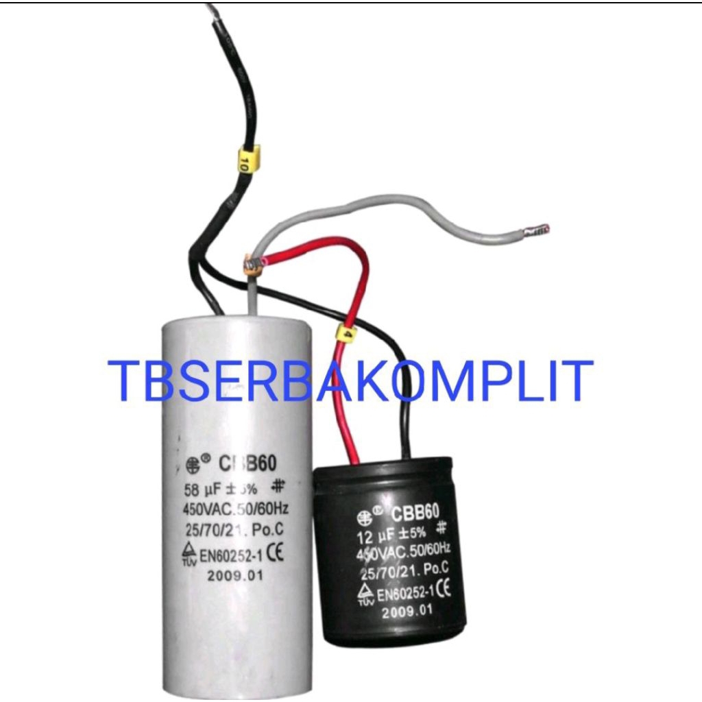 Kapasitor Untuk Katrol PA500A 29uf+6uf / PA1000A 58uf+12uf Capasitor CBB60 CBB-60 For Katrol Electri