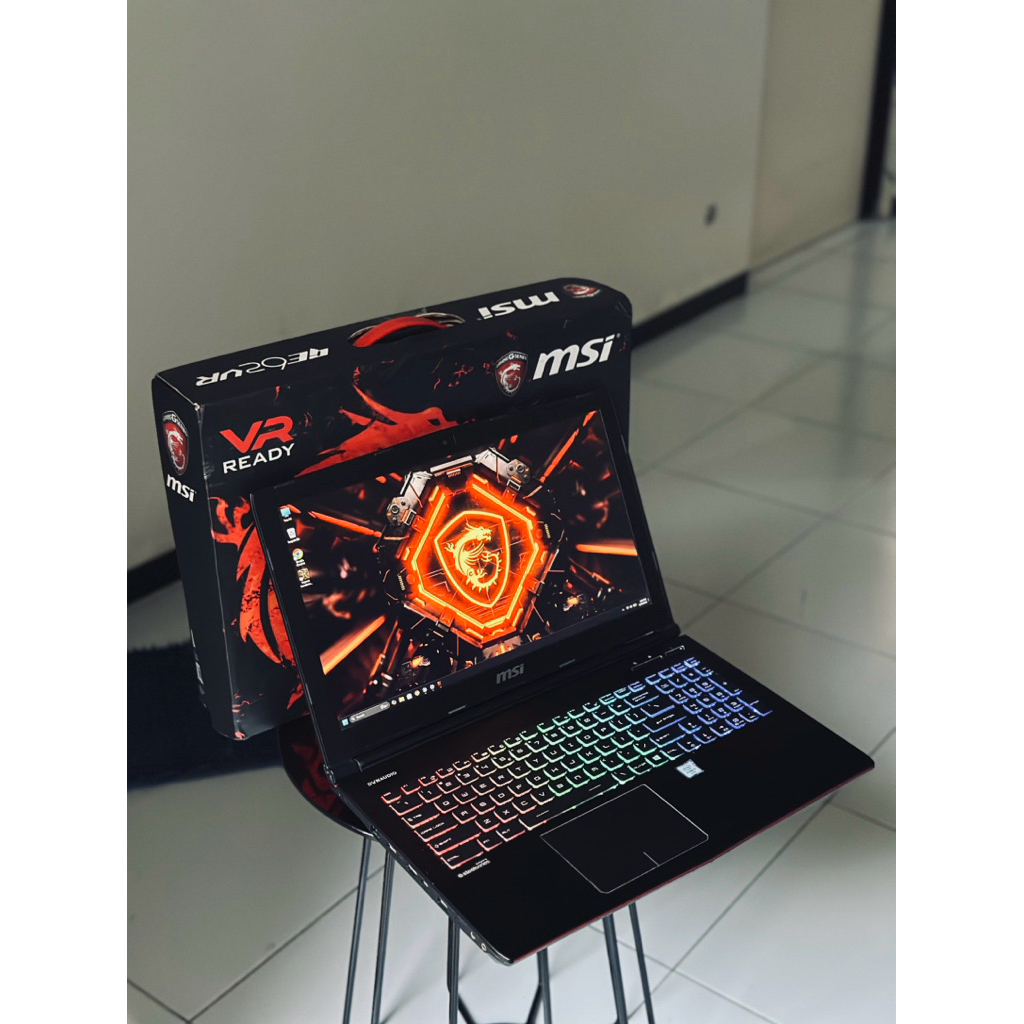 Laptop Gaming MSI GE62VR intel core i7 RAM 16GB Nvidia GTX 1060 6GB GDDR5 no asus rog zephyrus acer 