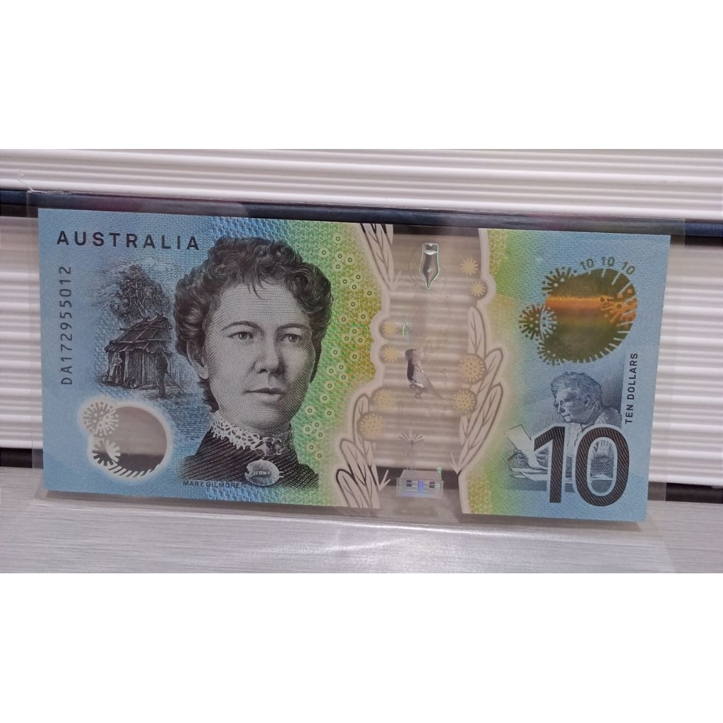 Mancanegara Uang Australia 10dollars AUNC polymer untuk koleksi Mahar dan Numismatik