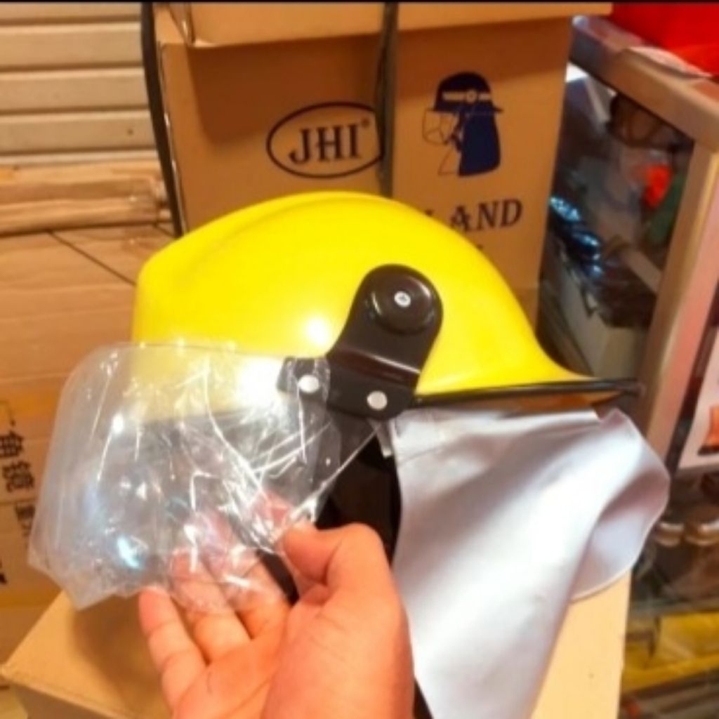 HELEM SAFETY PEMADAM KEBAKARAN JHI FIRE HELMET KUNING / HELM PEMADAM KEBAKARAN BERKUALITAS / HELM PE
