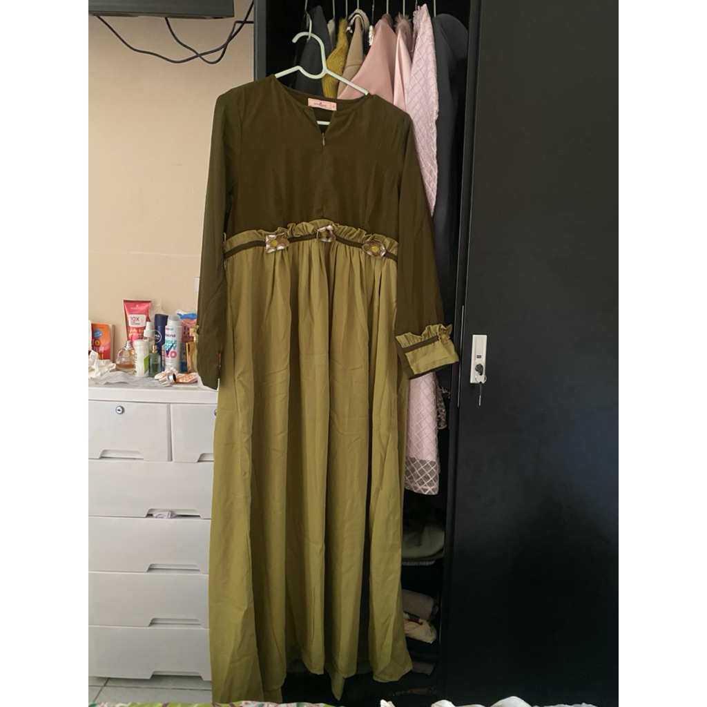 pl gamis/long dress emma queen