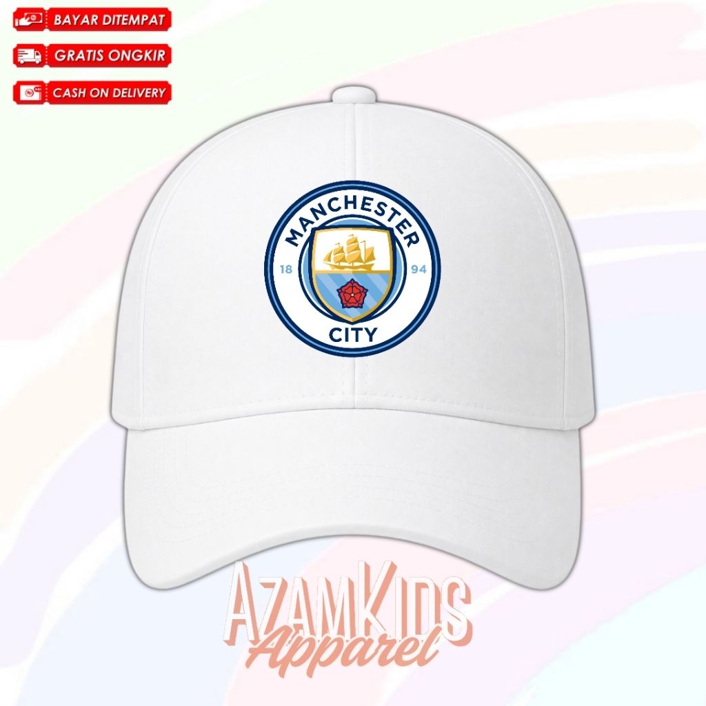 Topi Bucket Hat Anak Manchester City Free Nama / Topi Trucker Anak Manchester City
