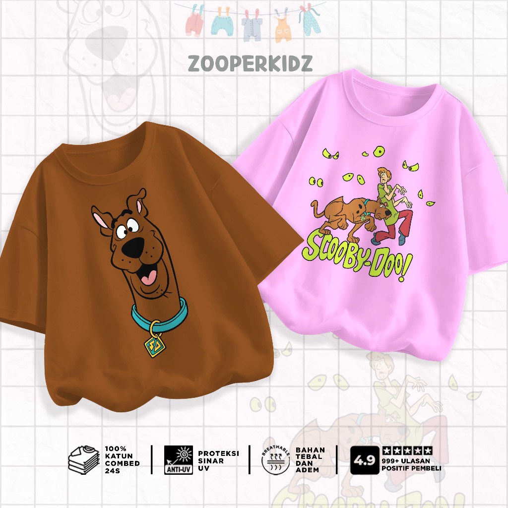 Zooperkidz - Kaos Distro Baju Anak Laki Laki Perempuan 1-12 Tahun (Katun Combed 24s) - SCB1